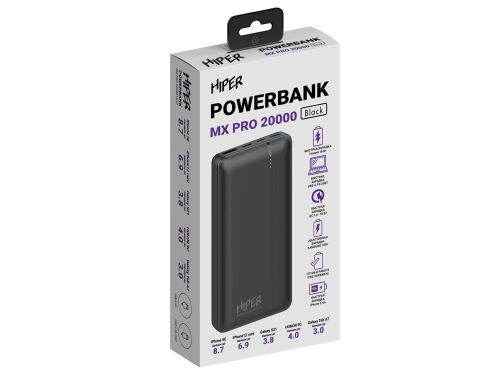 Портативный внешний аккумулятор «MX PRO», 20000 mAh 4