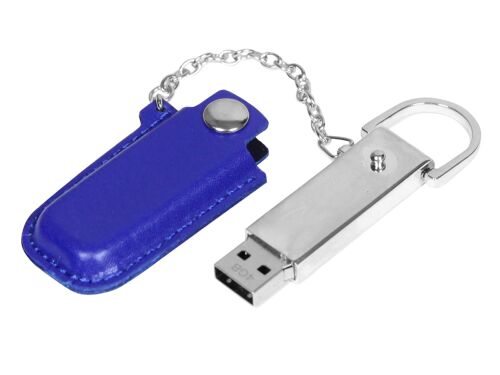 USB 2.0- флешка на 32 Гб в массивном корпусе с кожаным чехлом 2