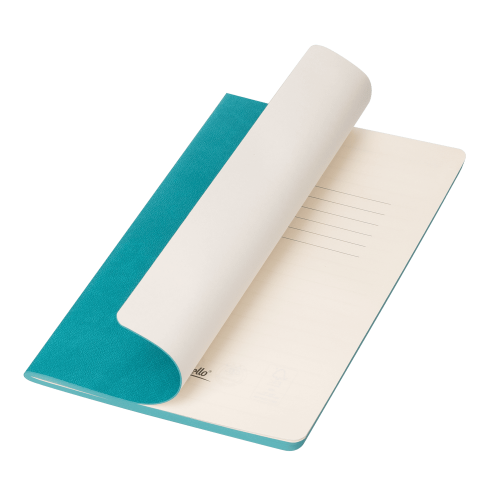 Блокнот Corsa slim, бирюзовый 8
