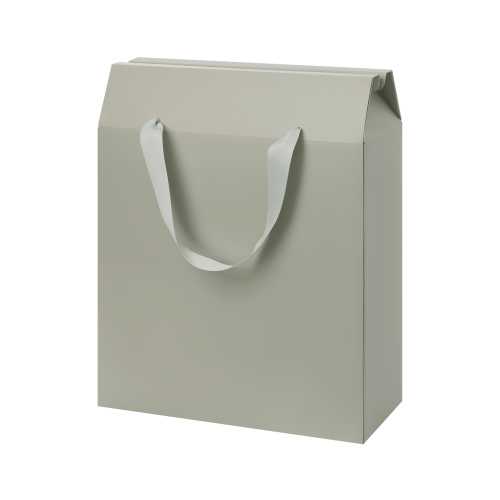 Подарочная коробка-пакет универсальная большая, серая