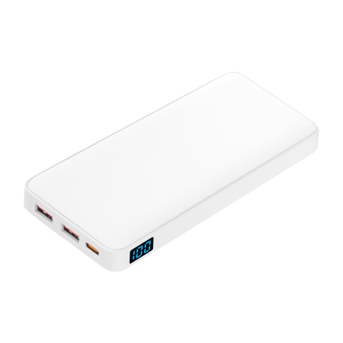 Внешний аккумулятор с подсветкой Ancor PD Plus 10000 mAh, белый 1 Внешний аккумулятор с подсветкой Ancor PD Plus 10000 mAh, белый 1