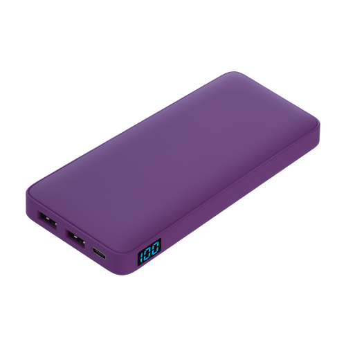 Внешний аккумулятор с подсветкой Ancor Plus 10000 mAh, фиолетовы 1 Внешний аккумулятор с подсветкой Ancor Plus 10000 mAh, фиолетовы 1