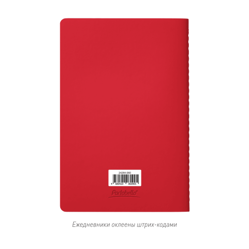 Блокнот Alpha slim, красный 3