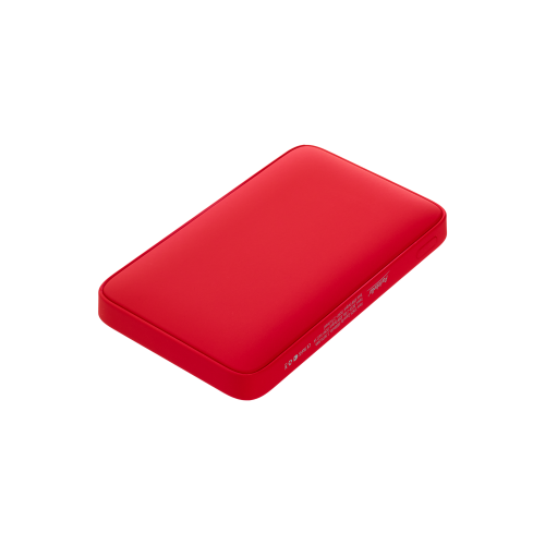 Внешний аккумулятор с подсветкой Ancor 5000 mAh, красный 2 Внешний аккумулятор с подсветкой Ancor 5000 mAh, красный 2