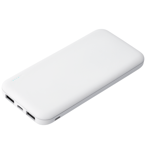 Внешний аккумулятор с подсветкой Luce 10000 mAh, белый 1 Внешний аккумулятор с подсветкой Luce 10000 mAh, белый 1