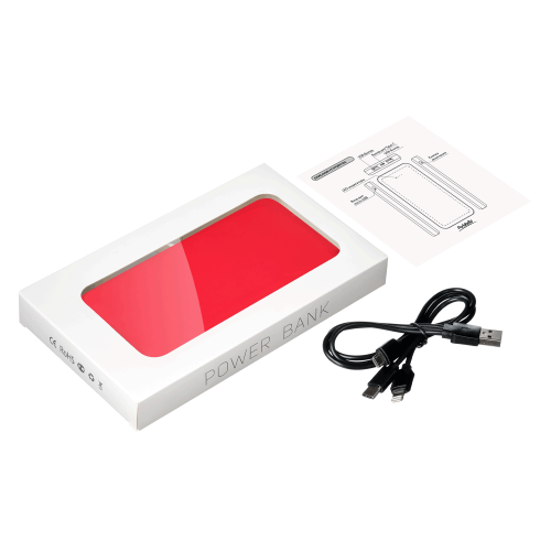 Внешний аккумулятор Elari Plus 10000 mAh, красный 2 Внешний аккумулятор Elari Plus 10000 mAh, красный 2