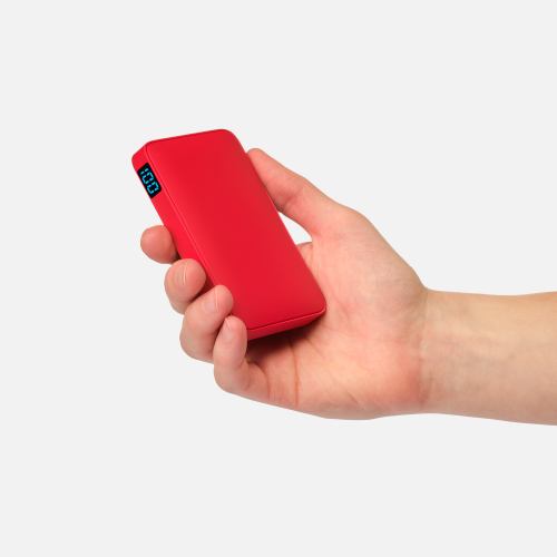 Внешний аккумулятор с подсветкой Анкор (Ancor) 5000 mAh, красный 6