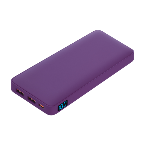 Внешний аккумулятор с подсветкой Ancor PD Plus 10000 mAh, фиолет 1 Внешний аккумулятор с подсветкой Ancor PD Plus 10000 mAh, фиолет 1