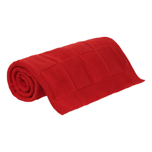 Плед Cella вязаный, красный (без подарочной коробки) 3