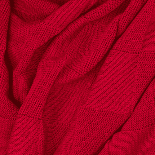 Плед Cella вязаный, красный (без подарочной коробки) 4