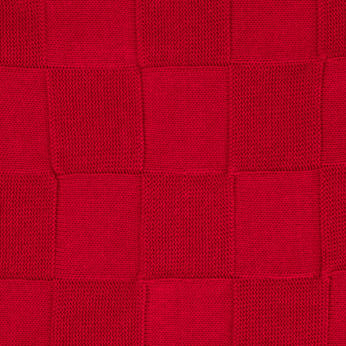 Плед Cella вязаный, красный (без подарочной коробки) 5