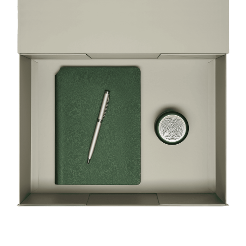 Подарочный набор Passion, Molto, зеленый (колонка, ежедневник, р 3