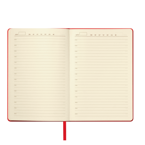 Ежедневник Молто (Molto) недатированный, красный (без упаковки,  6