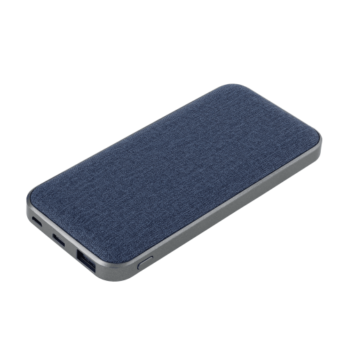 Внешний аккумулятор Tweed PB 10000 mAh, синий 1 Внешний аккумулятор Tweed PB 10000 mAh, синий 1