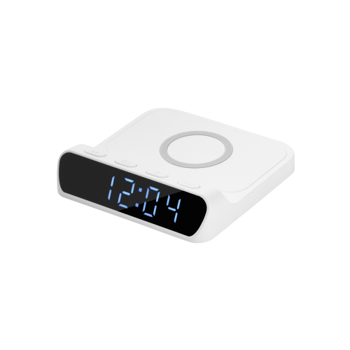 Зарядная станция с часами 15W Ригель (Rigel), белая 1