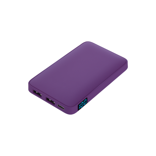 Внешний аккумулятор с подсветкой Ancor 5000 mAh, фиолетовый 1 Внешний аккумулятор с подсветкой Ancor 5000 mAh, фиолетовый 1