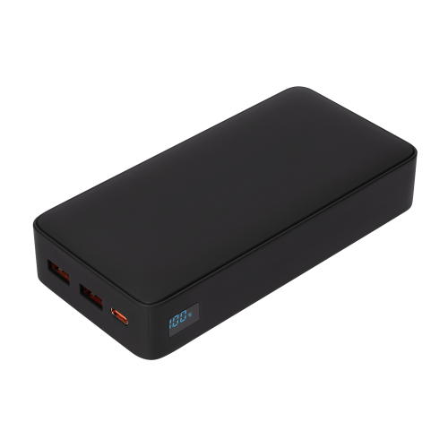 Внешний аккумулятор с подсветкой Ancor PD Plus 20000 mAh, черный 1 Внешний аккумулятор с подсветкой Ancor PD Plus 20000 mAh, черный 1
