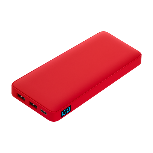 Внешний аккумулятор с подсветкой Ancor Plus 10000 mAh, красный 1 Внешний аккумулятор с подсветкой Ancor Plus 10000 mAh, красный 1