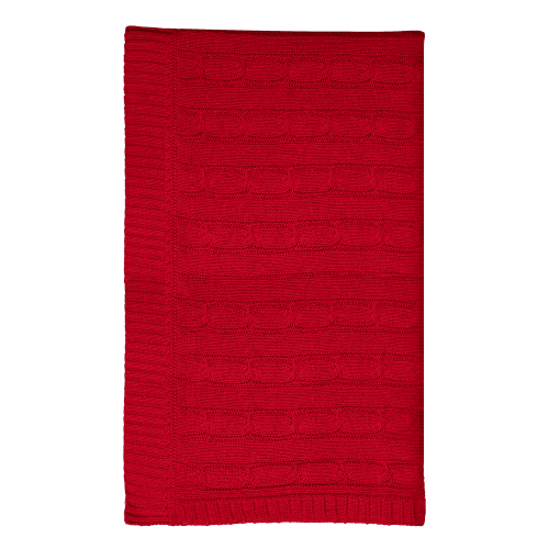 Плед Fado вязаный, красный (без подарочной коробки) 2