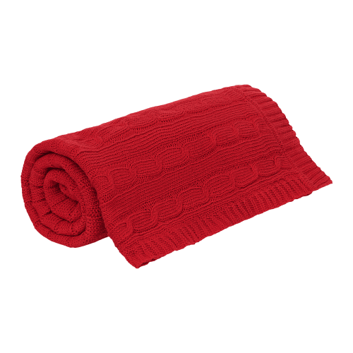 Плед Fado вязаный, красный (без подарочной коробки) 1