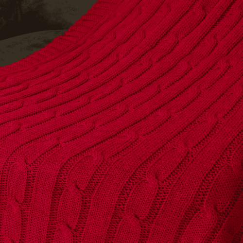 Плед Fado вязаный, красный (без подарочной коробки) 6