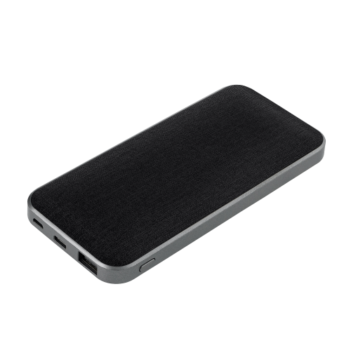 Внешний аккумулятор Tweed PB 10000 mAh, черный 1 Внешний аккумулятор Tweed PB 10000 mAh, черный 1