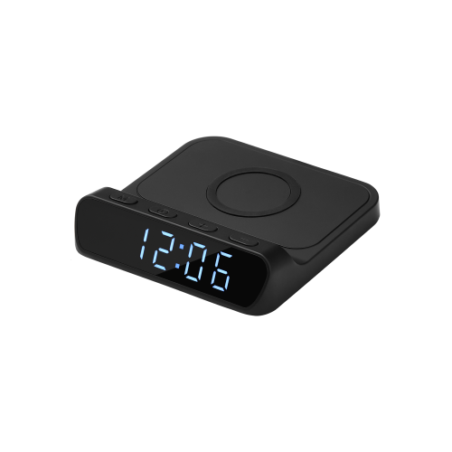 Зарядная станция с часами 15W Ригель (Rigel), черная 1