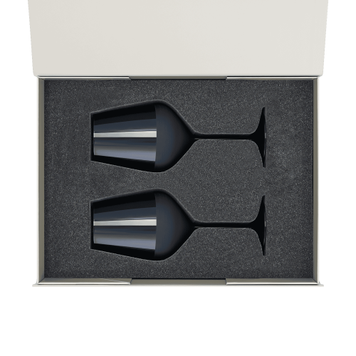 Подарочный набор 2 бокала для вина Сапфир (Sapphire) в серой кор 2