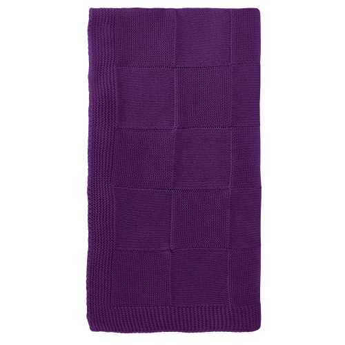 Плед Cella вязаный, фиолетовый (без подарочной коробки) 2