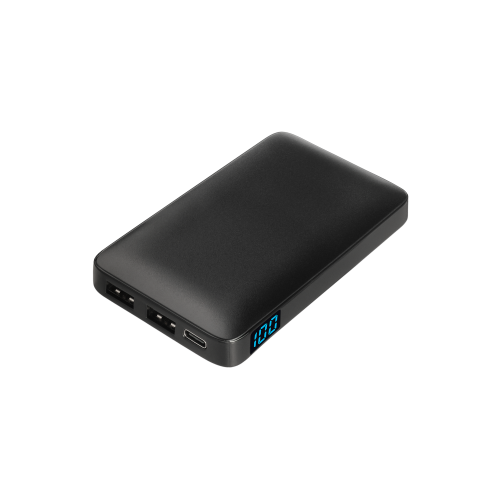 Внешний аккумулятор с цветной подсветкой Ancor Max 5000 mAh, чер 1 Внешний аккумулятор с цветной подсветкой Ancor Max 5000 mAh, чер 1