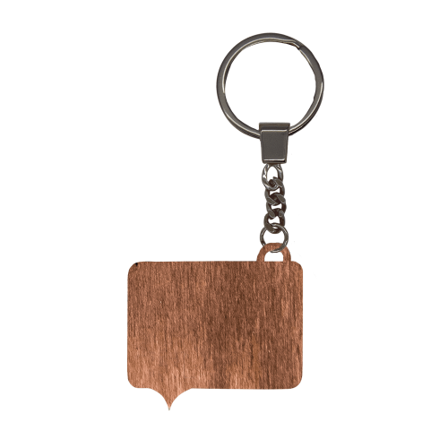 Брелок Мысль (белый) 5