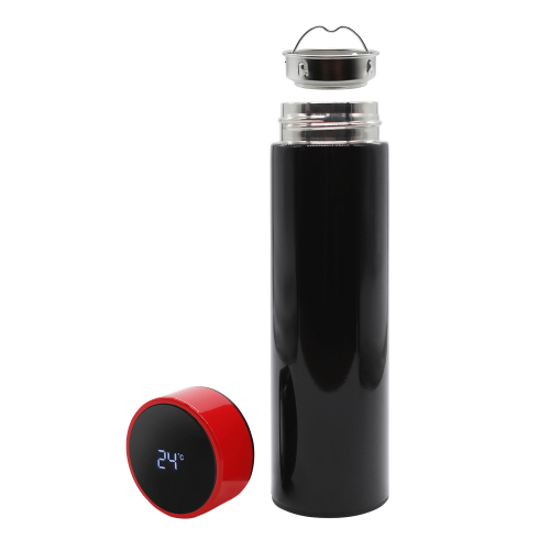 Термос Reactor duo black с датчиком температуры (черный с красны 2