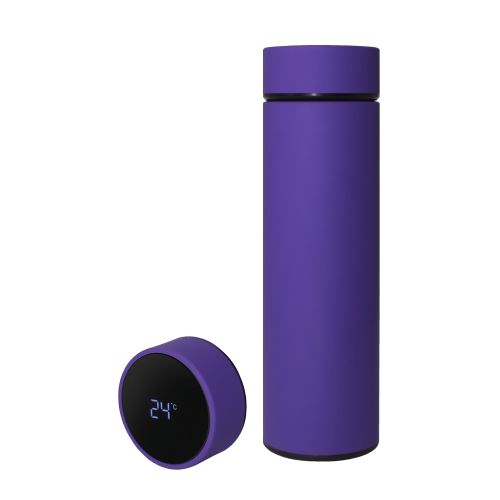 Термос Reactor софт-тач с датчиком температуры (фиолетовый) 2 Термос Reactor софт-тач с датчиком температуры (фиолетовый) 2