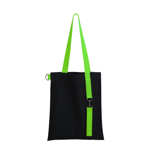 Шоппер Superbag black с ремувкой 4sb (чёрный с салатовым) 1 Шоппер Superbag black с ремувкой 4sb (чёрный с салатовым) 1