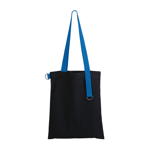 Шоппер Superbag black (чёрный с голубым) 1