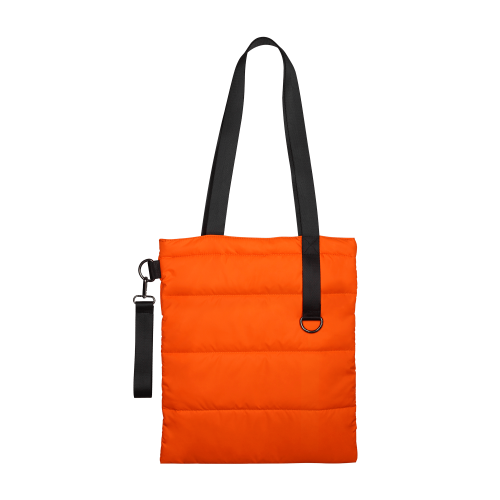 Шоппер Superbag Bubble, с кнопкой (оранжевый с черным) 2 Шоппер Superbag Bubble, с кнопкой (оранжевый с черным) 2