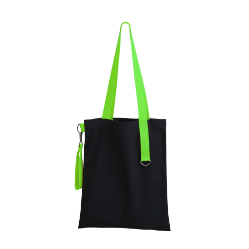 Шоппер Superbag black с ремувкой 4sb (чёрный с салатовым) 2 Шоппер Superbag black с ремувкой 4sb (чёрный с салатовым) 2