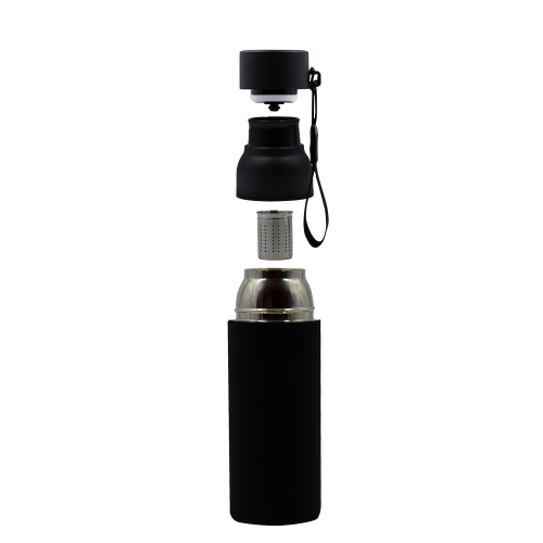 Термобутылка Button Black (черный) 1