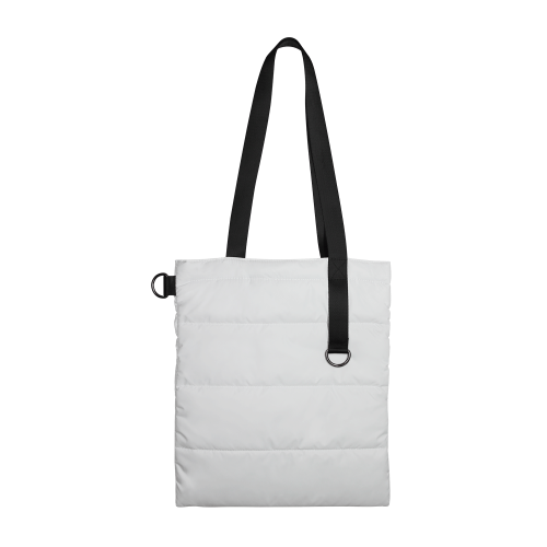 Шоппер Superbag Bubble, с кнопкой (белый с черным) 8