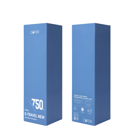 Термос S-travel New софт-тач с датчиком температуры 750 мл (желт 5 Термос S-travel New софт-тач с датчиком температуры 750 мл (желт 5