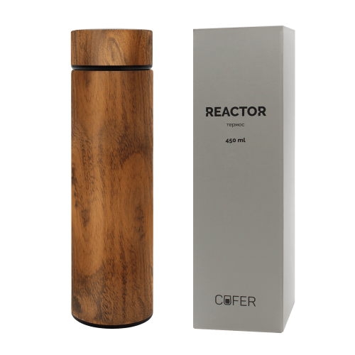 Термос Reactor design с датчиком температуры   (дерево) 4
