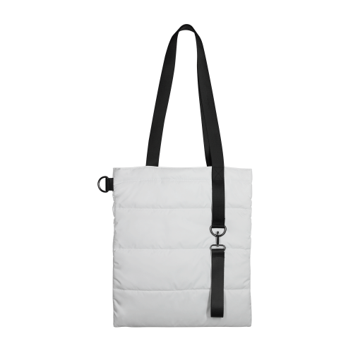 Шоппер Superbag Bubble, с кнопкой (белый с черным) 1