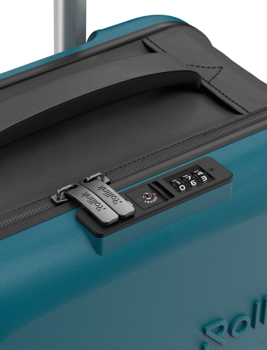 Чемодан складной Rollink Vega 360 55x40x20 см, 4 колеса, сине-зе 6 Чемодан складной Rollink Vega 360 55x40x20 см, 4 колеса, сине-зе 6