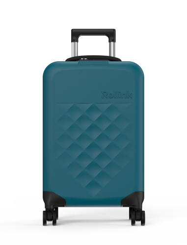 Чемодан складной Rollink Vega 360 55x40x20 см, 4 колеса, сине-зе 3 Чемодан складной Rollink Vega 360 55x40x20 см, 4 колеса, сине-зе 3