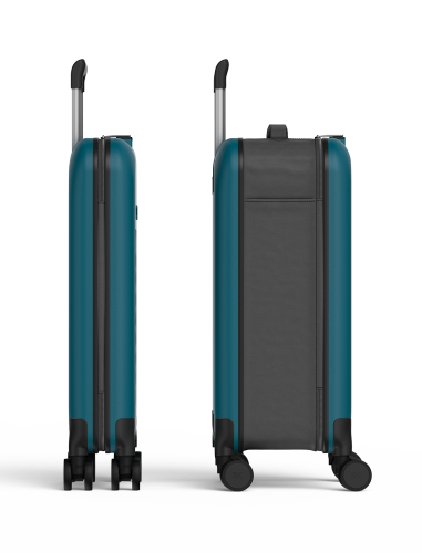 Чемодан складной Rollink Vega 360 55x40x20 см, 4 колеса, сине-зе 2 Чемодан складной Rollink Vega 360 55x40x20 см, 4 колеса, сине-зе 2
