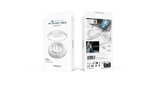 Кабель спиральный в футляре VONMAHLEN Allroundo eco с быстрой за 6