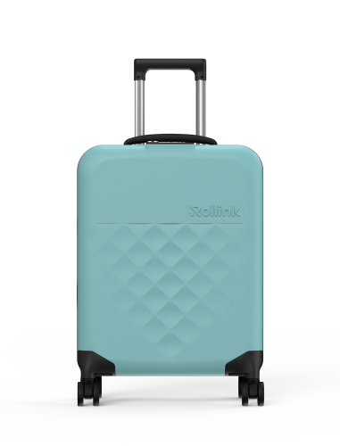 Чемодан складной Rollink Vega 360 55x40x20 см, 4 колеса, бирюзов 4 Чемодан складной Rollink Vega 360 55x40x20 см, 4 колеса, бирюзов 4