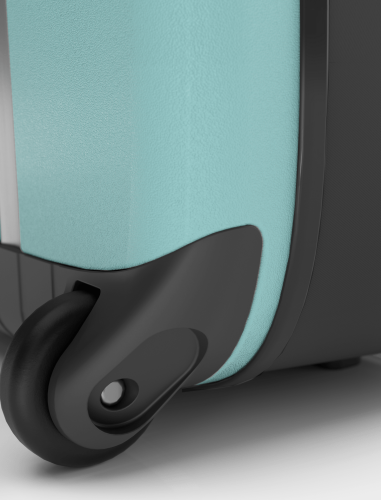Чемодан складной Rollink Vega II 55x40x20 см, 2 колеса, бирюзовы 5 Чемодан складной Rollink Vega II 55x40x20 см, 2 колеса, бирюзовы 5