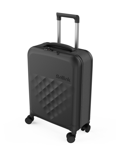 Чемодан складной Rollink Vega 360 55x40x20 см, 4 колеса, черный 2 Чемодан складной Rollink Vega 360 55x40x20 см, 4 колеса, черный 2