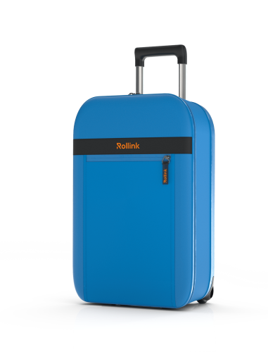 Чемодан складной Rollink Aura 55x40x20 см, 2 колеса, синий 17